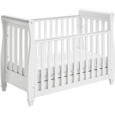 Babymore Eva Sleigh Cot Bed Dropside with Drawer