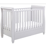 Babymore Eva Sleigh Cot Bed Dropside with Drawer