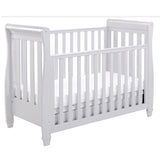 Babymore Eva Sleigh Cot Bed Dropside with Drawer