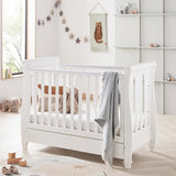 Babymore Eva Sleigh Cot Bed Dropside with Drawer