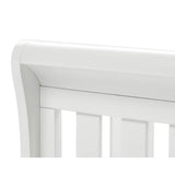 Babymore Eva Sleigh Cot Bed Dropside with Drawer