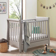 Babymore Eva Sleigh Cot Bed Dropside with Drawer