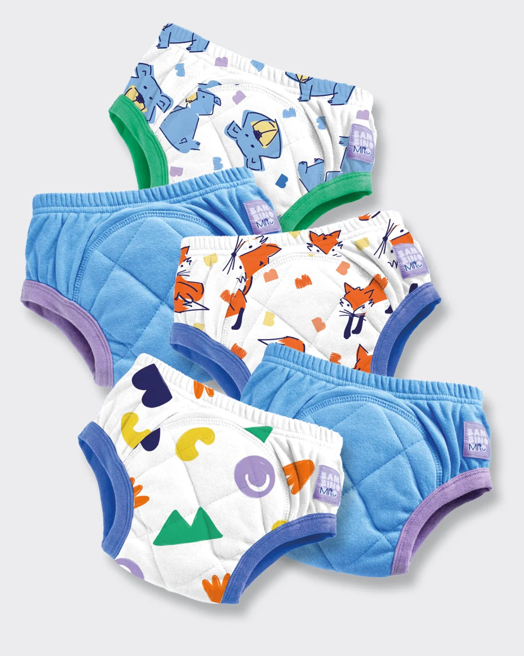 NEW 5 Pack Reusable Potty Training Pants with Cross-Stitch