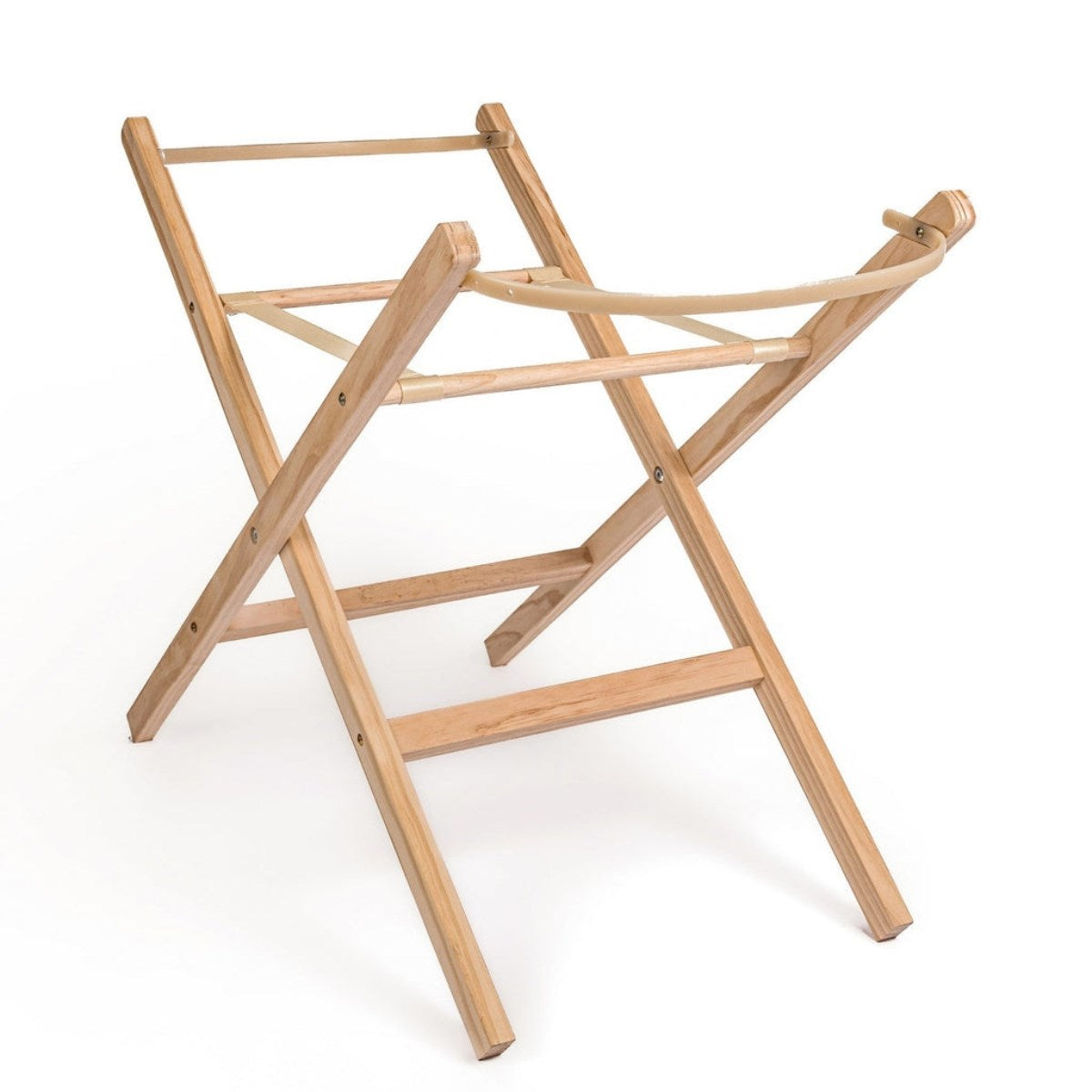 Folding Wooden Moses Basket Stand