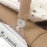 Fold Hammock Baby Rocker with Toy Arch & Reversible Newborn Cushion, Sesame