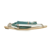 Jane Kalm Wooden Hammock – Natural Birch Rocker with Soft Padded Insert, Sesame