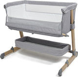 BabyLo Cozi Sleeper² inc Storage Shelf, Mattress and in Wood Effect