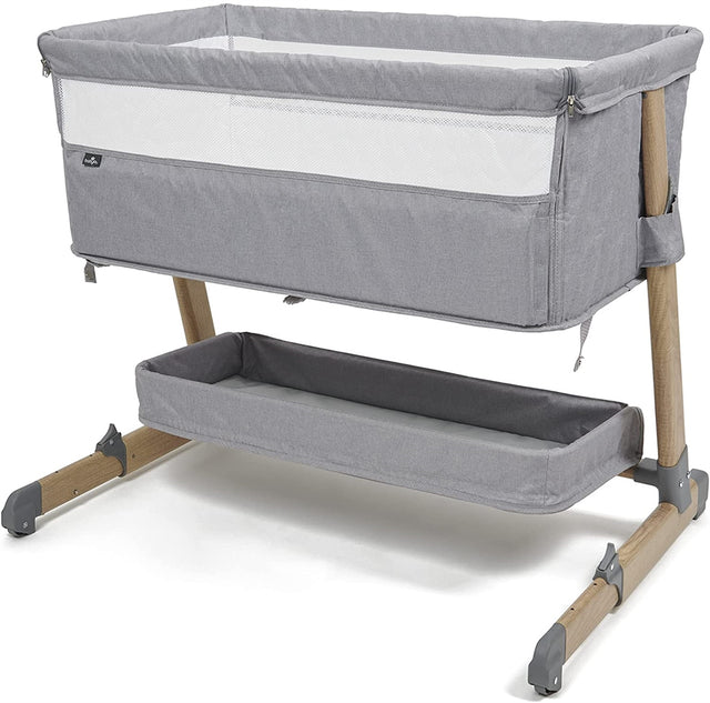 BabyLo Cozi Sleeper² inc Storage Shelf, Mattress and in Wood Effect