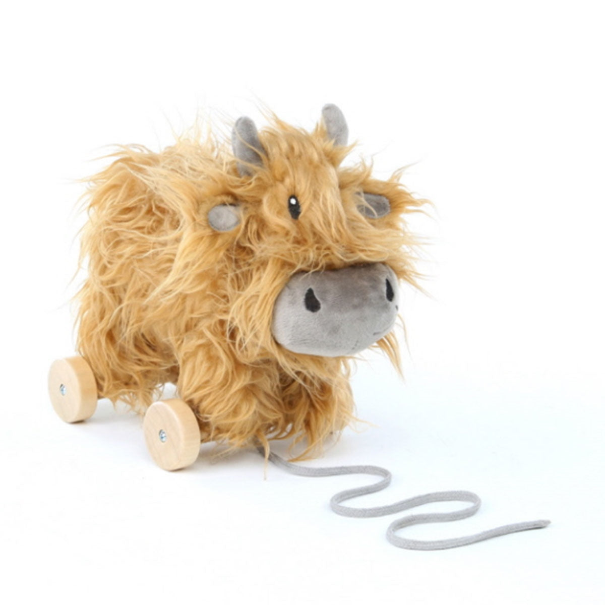 Hubert Highland Cow 2 1 Pull Along Toy