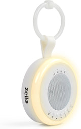 Zello Portable White Noise Machine Baby Sleep Aid – Simple Sound Machine with Gentle Night Light, Rechargeable for Home, Travel, Pram, Pushchair & Nursery