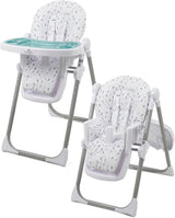 Hi Lo Highchair and Junior Chair, 6 Heights, 3 Recline Positions, Removable 2 Layer Tray