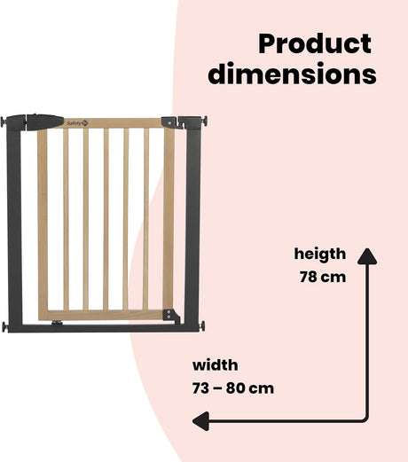 Safety 1st Simply Close Wood and Metal Safety Gate