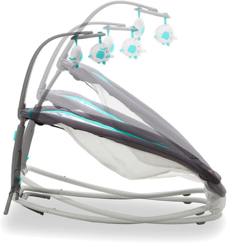 Asalvo Aqua Foldable Baby Bouncer with Music, Vibrations & 4 Recline Positions