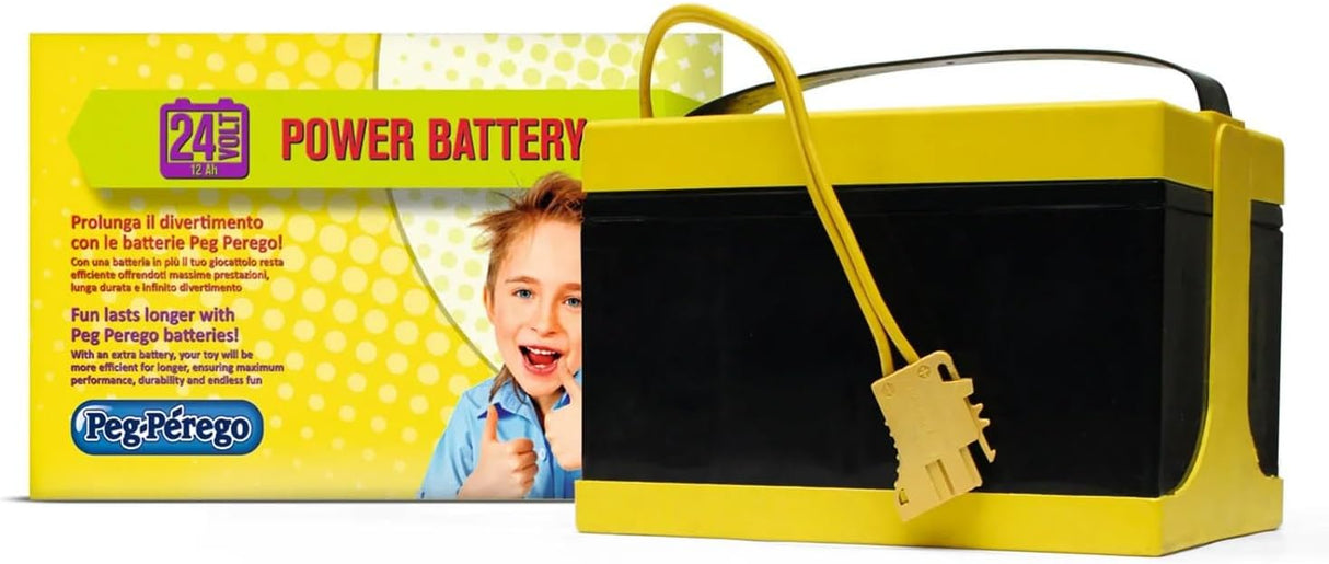 Peg Perego Official 24V - 12 Ah Replacement Battery