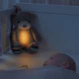 ZAZU Bruno the Bear, Baby Sleep Shusher with Light, Sound, and Voice Recording