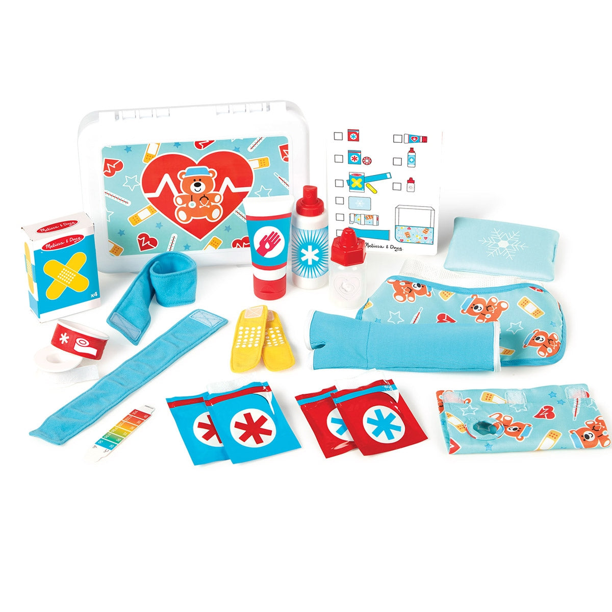 Melissa & Doug Get Well First Aid Kit Play Set, 25 Piece