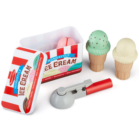Melissa & Doug Ice Cream Play Toy Set