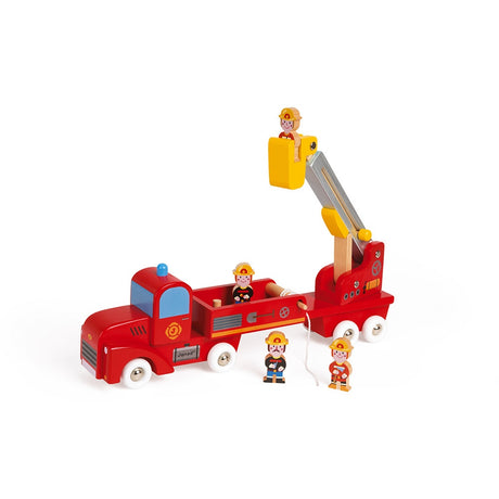 Janod Story Giant Wooden Firefighters Truck