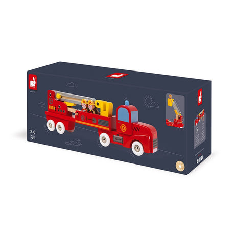Janod Story Giant Wooden Firefighters Truck