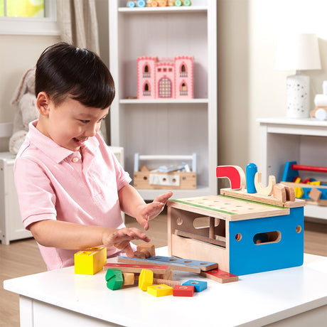 Melissa & Doug Hammer & Saw Tool Bench Playset