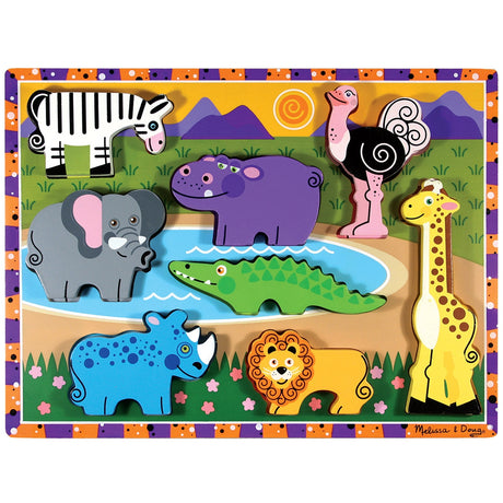 Melissa & Doug Safari Animals Chunky Puzzle