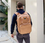 Bizzi Growin 2-in-1 Travel Bag & Baby Crib Vegan Leather - RucPOD ®