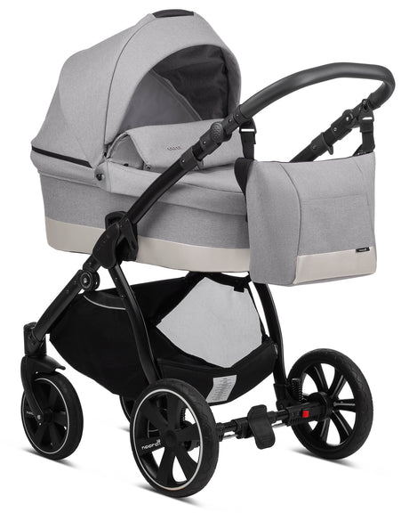 Noordi Sole Go 3in1 Essential Starter Travel & Nursery Bundle, Warm Grey