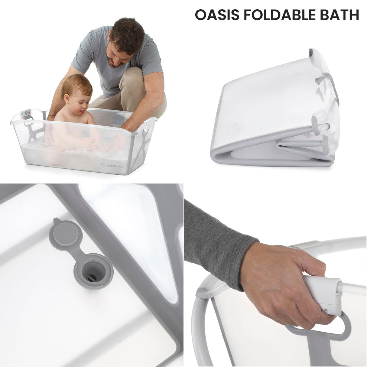 Jane - Oasis Folding Bath 0-4yrs - Tropic