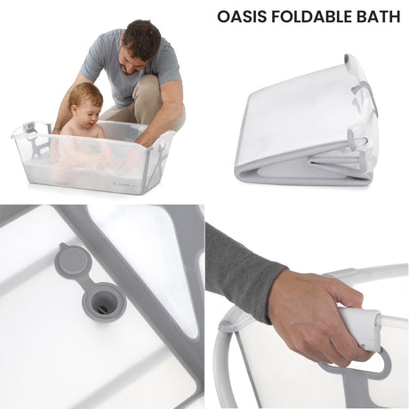 Jane - Oasis Folding Bath 0-4yrs - White