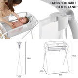 Jane Oasis Folding Bathtub, Pale