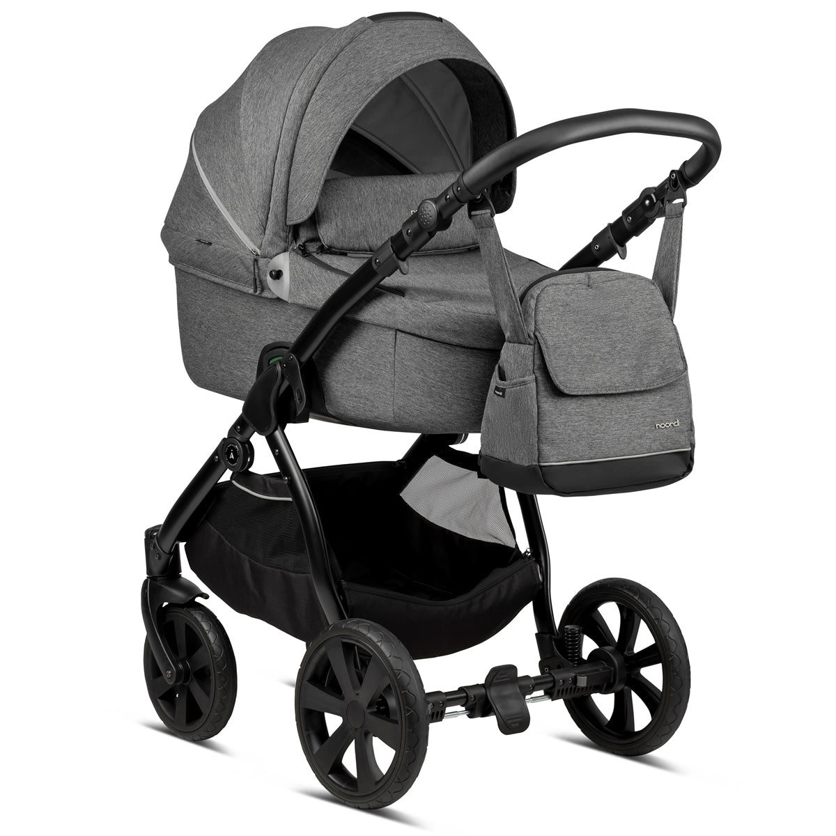 Noordi Fjordi 3in1 Essential Starter Travel & Nursery Bundle, Dark Grey