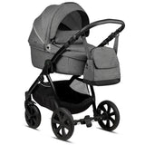 Noordi Fjordi 3in1 Essential Starter Travel & Nursery Bundle, Dark Grey