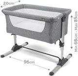 Noordi Fjordi 3in1 Essential Starter Travel & Nursery Bundle, Dark Grey