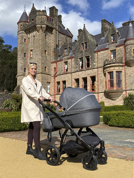 Noordi Fjordi 3in1 Essential Starter Travel & Nursery Bundle, Dark Grey