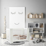 Cocoon Evoluer 4in1 Cotbed + Change Area Dresser, White / Grey
