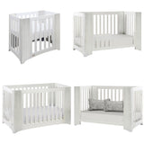 Cocoon Evoluer 4in1 Cotbed + Change Area Dresser, White / Grey