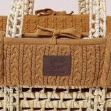 Little Green Sheep Natural Knitted Moses Basket & Mattress