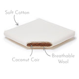 Little Green Sheep Natural Knitted Moses Basket & Mattress