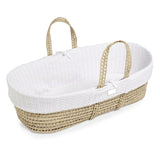 Little Green Sheep Natural Knitted Moses Basket & Mattress