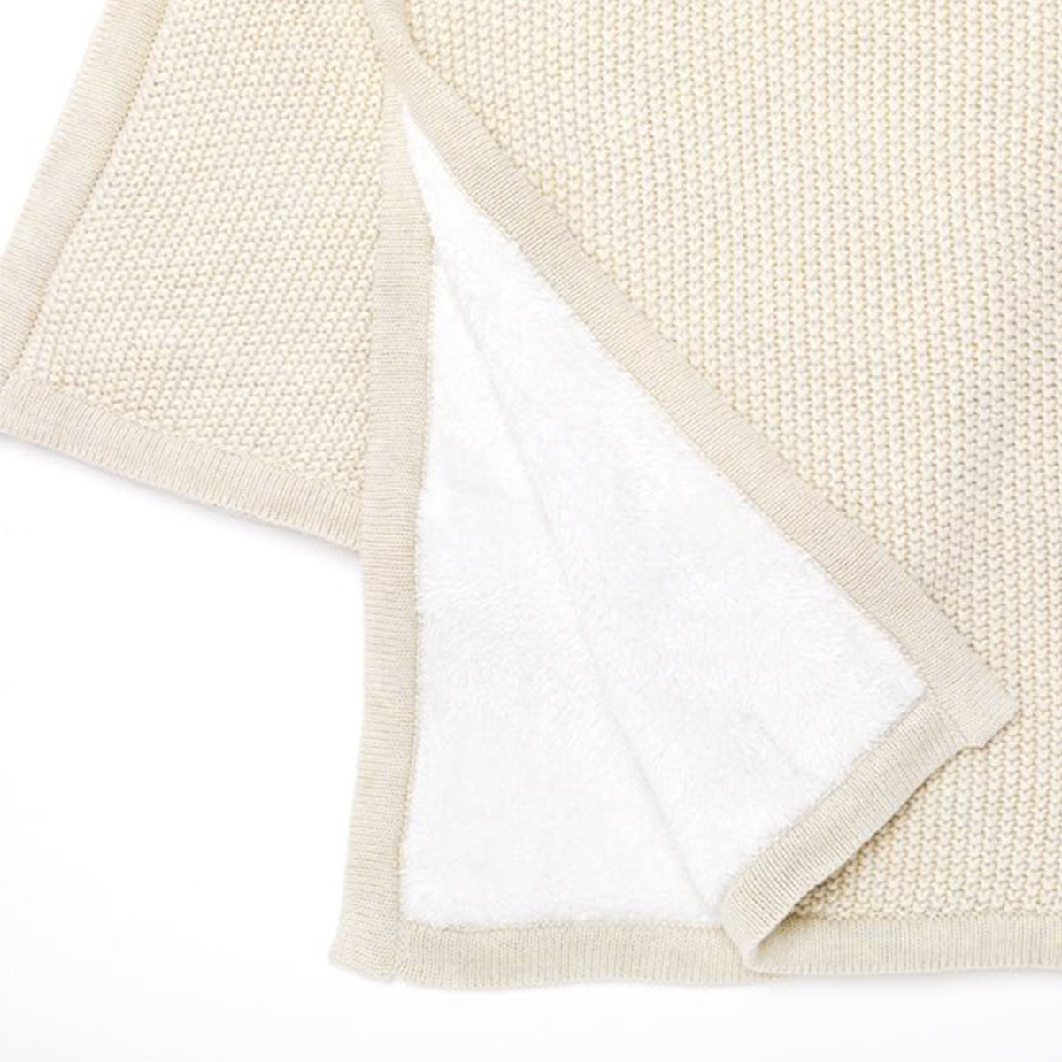 Little Green Sheep Organic Knitted Fleece Baby Blanket
