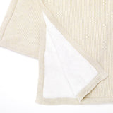 Little Green Sheep Organic Knitted Fleece Baby Blanket