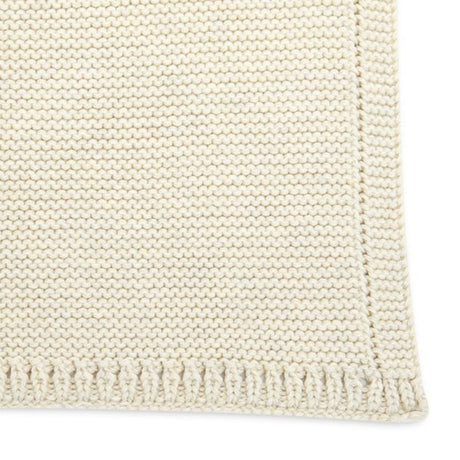 Little Green Sheep Organic Knitted Cellular Baby Blanket