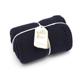 Little Green Sheep Organic Knitted Cellular Baby Blanket