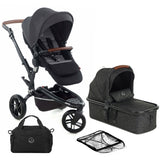 Jane Trider + Micro Pro Carrycot 3in1 Pram, Cold Black