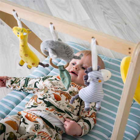 Red Kite Wooden Activity Arch with Play Mat & Activity Toys