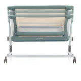 Jane Baby Side Crib + 4 Piece Bedding Set & Safety Mattress, Nature Edition
