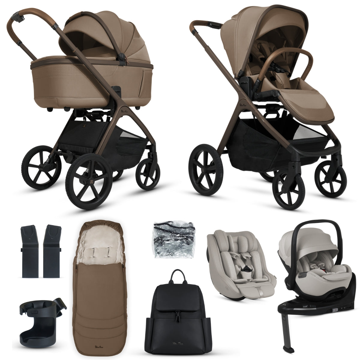 Silver Cross Cove Ultimate 360 Family Car Seat Bundle