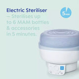 MAM Electric Steriliser & Express Bottle Warmer - Grey