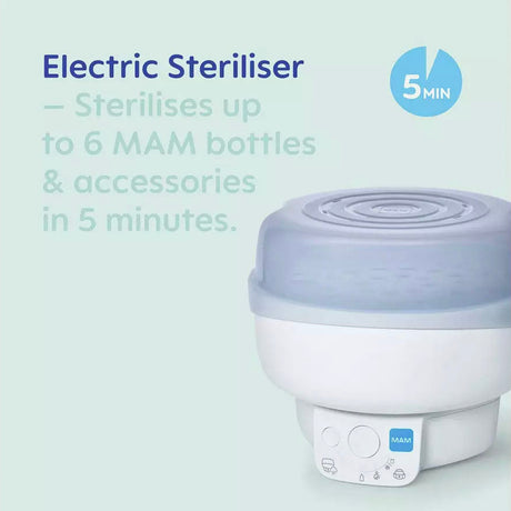 MAM Electric Steriliser & Express Bottle Warmer - Grey