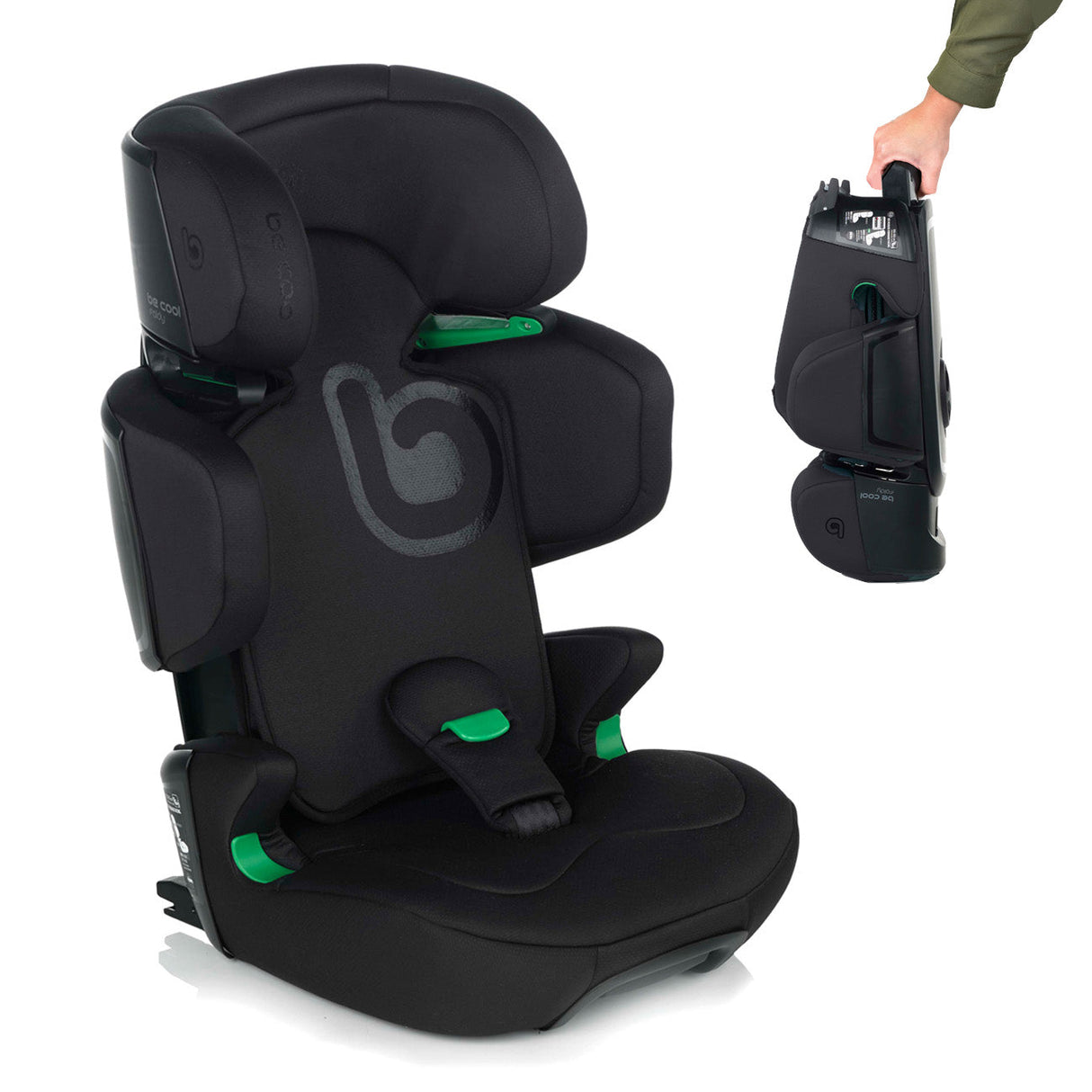 Be Cool Foldy iSize Car Seat 100-150cm, 3.5-12 Years